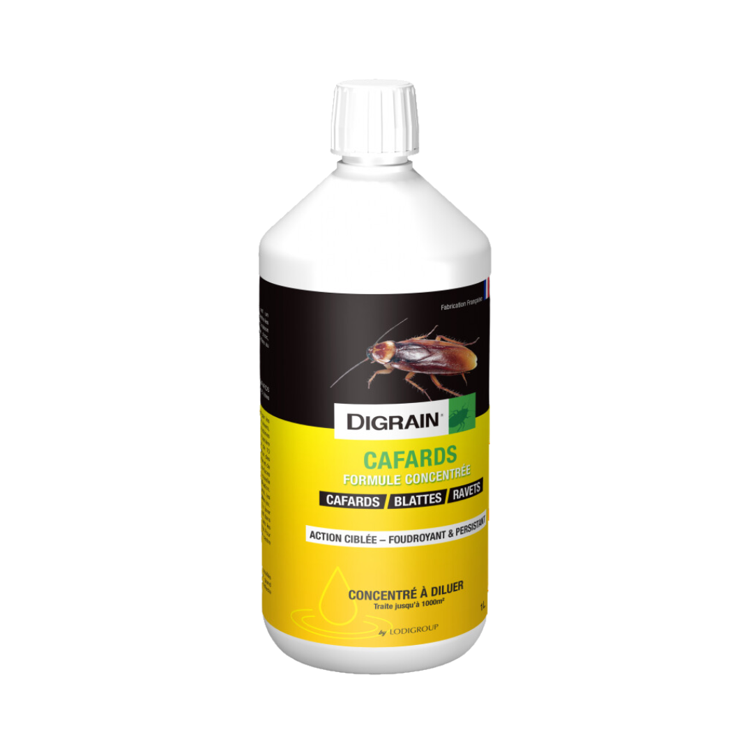 Digrain Cafards Formule Concentrée, insecticide puissant contre les cafards, élimination rapide et durable.