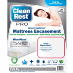 Housse de matelas CleanRest Pro 140x200, protection anti-punaises de lit et allergènes.