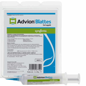 Lot de 4 tubes de 30g de gel Advion pour le contrôle des blattes, avec une efficacité ciblée contre toutes les espèces de blattes.