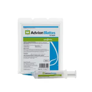 Lot de 4 tubes de 30g de gel Advion pour le contrôle des blattes, avec une efficacité ciblée contre toutes les espèces de blattes.