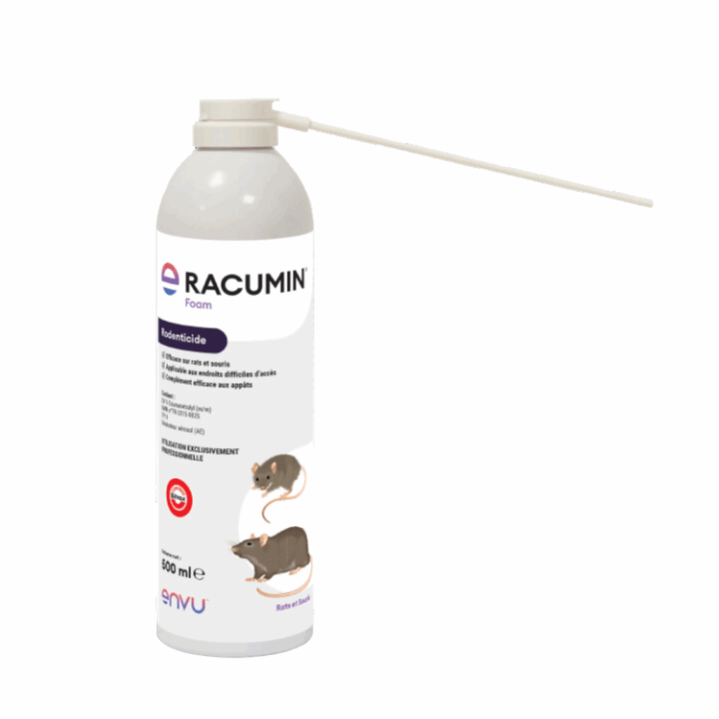Racumin Foam rodenticide en mousse pour lutter contre les rats et souris, solution innovante et économique