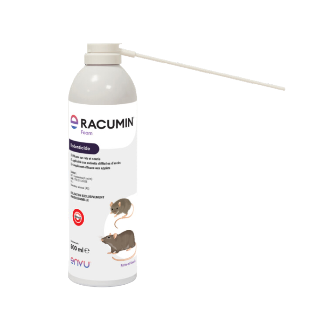 Racumin Foam rodenticide en mousse pour lutter contre les rats et souris, solution innovante et économique